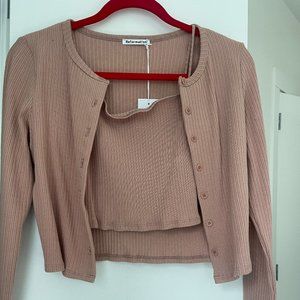 Reformation Tank + Sweater set